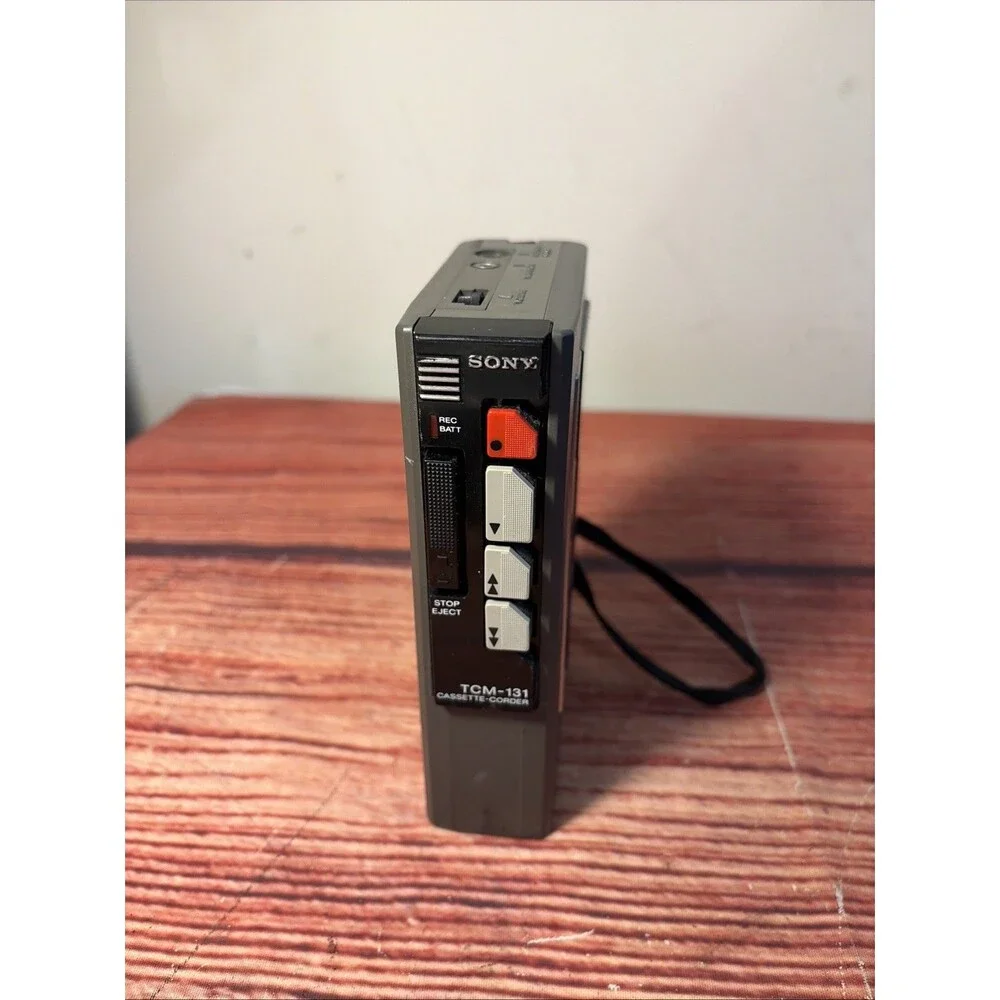Vintage SONY TCM-131 Portable Cassette-Corder - Parts/Repair